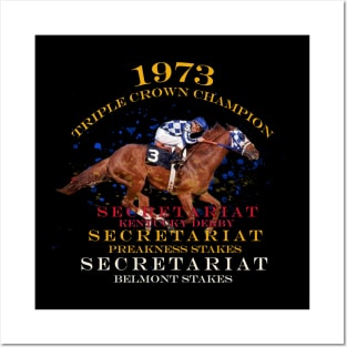 1973 Triple Crown Champion Secretariat design Posters and Art